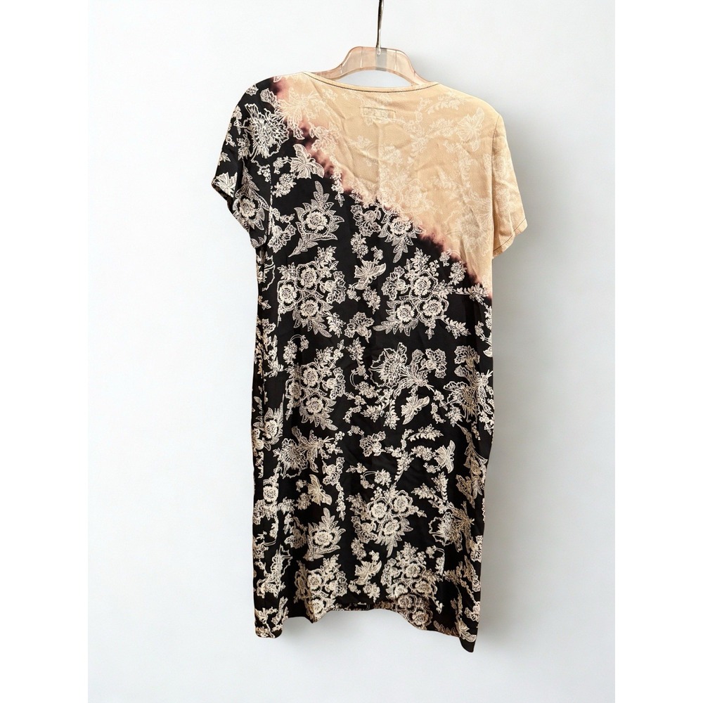 Citron Santa Monica Short‎ Sleeve Flattering Printed Shift  Dress pockets Large - Picture 2 of 5
